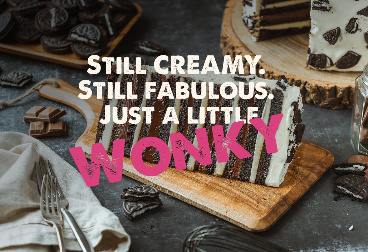 Wonky Cookies and Cream Matilda Cake